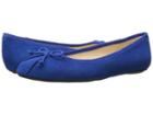 Nine West Batoka Ballerina Flat (blue Suede) Women's Shoes