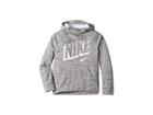 Nike Kids Therma Graphic Training Pullover Hoodie (big Kids) (dark Grey/pure/white/white) Boy's Sweatshirt