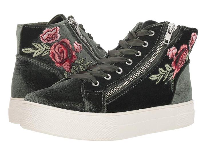 Bebe Valora (army Green Velvet) Women's Shoes