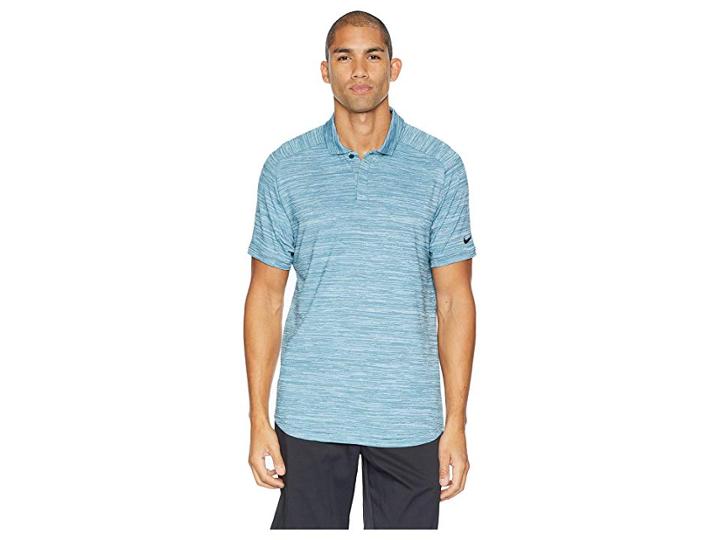 Nike Golf Dry Polo Heather Raglan (midnight Spruce/igloo/black/black) Men's Clothing