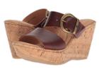 Born Emmy Band (ginger Full Grain Leather) Women's Wedge Shoes
