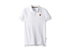 Nike Kids Court Heritage Tennis Polo (little Kids/big Kids) (white/white) Boy's Clothing