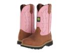 John Deere Pull-on (pink) Women's Work Boots