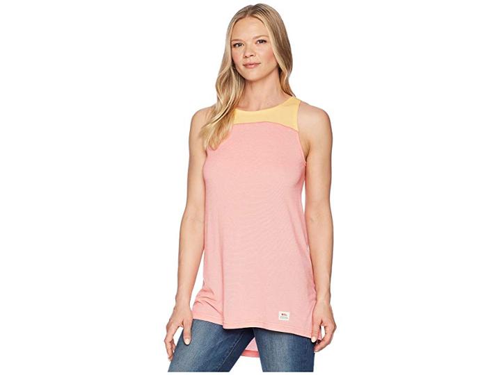 Fjallraven Abisko Tank Top (peach Pink/dandelion) Women's Clothing