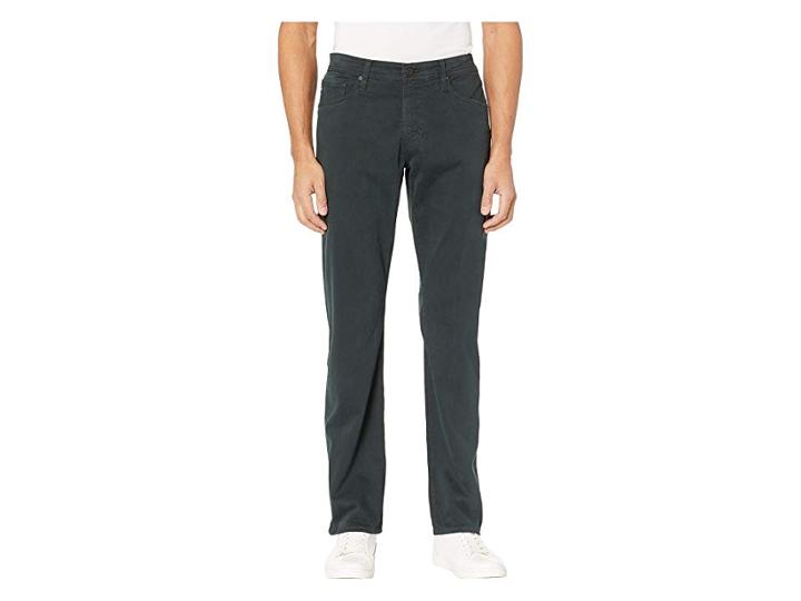 Ag Adriano Goldschmied The Graduate Tailored Straight Sud Sueded Stretch Sateen In Dark Ivy (dark Ivy) Men's Casual Pants