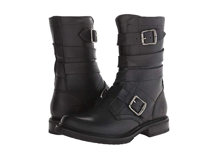 Frye Veronica Tanker (black Washed Oiled Vintage) Cowboy Boots