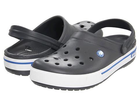 Crocs Crocband Ii.5 Clog (charcoal/sea Blue) Clog Shoes