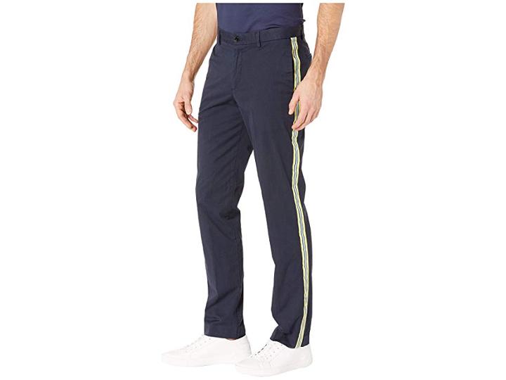 Calvin Klein Contrast Stripe Trousers (sky Captain) Men's Casual Pants