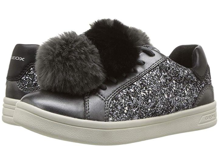 Geox Kids Dj Rock 6 (little Kid/big Kid) (dark Grey) Girl's Shoes