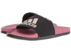 Adidas Adilette Comfort (black/vapor Grey Metallic/trace Maroon) Women's Shoes
