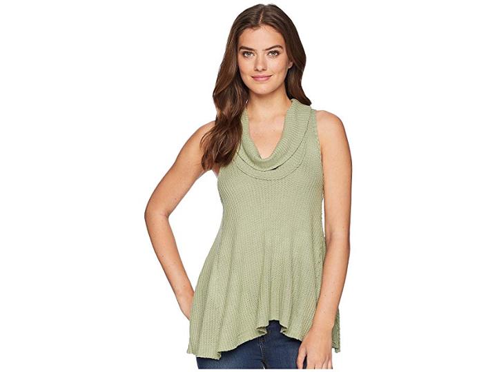 Free People Swing It Cowl (green) Women's Sleeveless