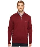 Vineyard Vines Cotton 1/4 Zip Sweater (crimson) Men's Clothing