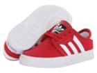 Adidas Skateboarding Seeley J (little Kid/big Kid) (university Red/white) Skate Shoes