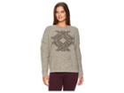Pendleton Fringed Pullover Sweater (natural Taupe Multi) Women's Sweater