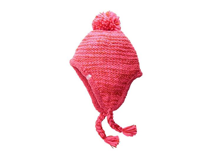 The North Face Kids Fuzzy Earflap Beanie (big Kids) (atomic Pink/fiery Red) Beanies