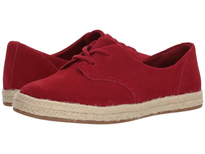 Clarks Azella Jazlynn (red Suede) Women's Shoes