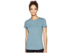 New Balance Heather Tech Tee (light Petrol Heather) Women's T Shirt