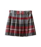 Dolce & Gabbana Kids Back To School Quadricheck Tartan Skirt (toddler/little Kids) (red Print) Girl's Skirt