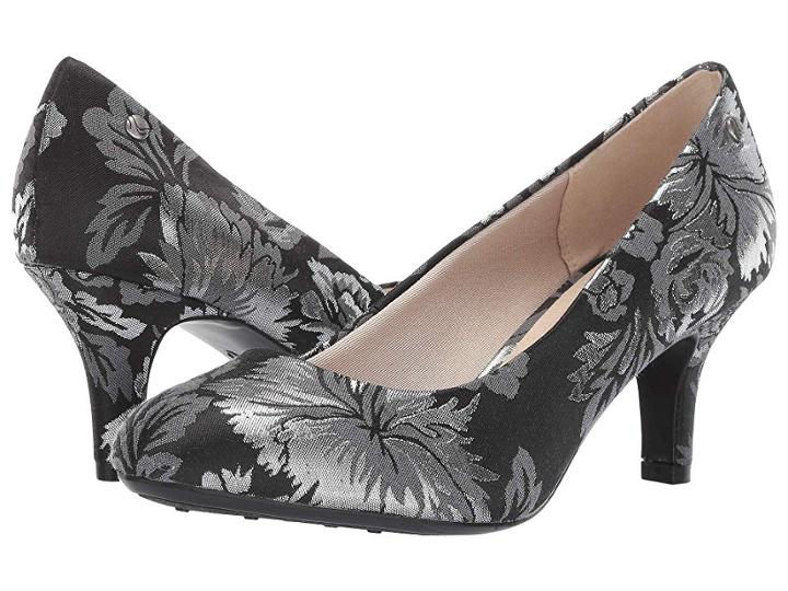 Lifestride Parigi (black/silver Metallic Floral) High Heels