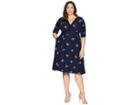 Kiyonna Gabriella Dress (retro Navy Abstract) Women's Dress