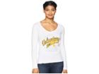 Champion College Tennessee Volunteers Long Sleeve V-neck Tee (white 2) Women's Long Sleeve Pullover