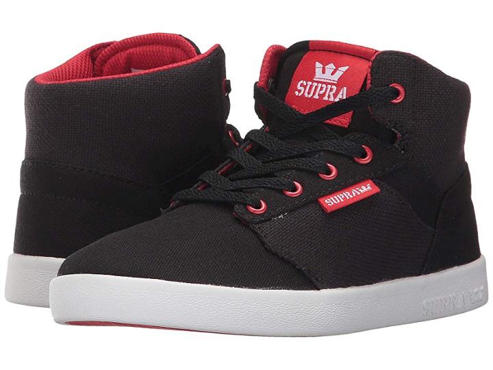 Supra Kids Yorek High (little Kid/big Kid) (black/white) Boys Shoes