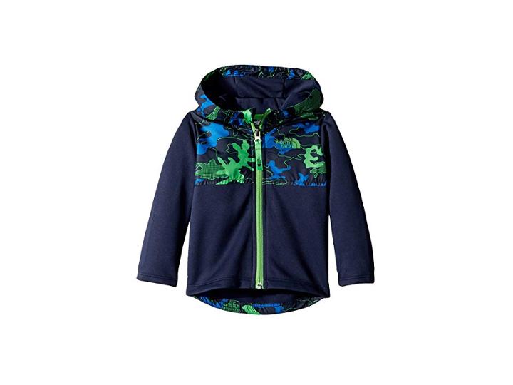 The North Face Kids Kickin It Hoodie (infant) (cosmic Blue Griddy/woodland Camo Print (prior Season)) Kid's Sweatshirt