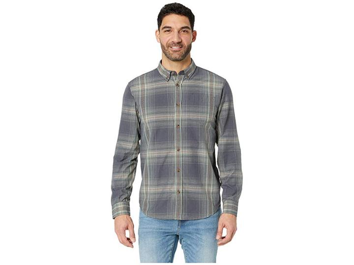 Prana Broderick Long Sleeve Shirt (coal) Men's Long Sleeve Button Up