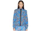 Kate Spade New York Athleisure Hibiscus Stripe Jacket (rich Navy) Women's Coat