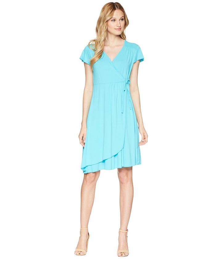 Fresh Produce Tearoom Dress (luna Turquoise) Women's Dress
