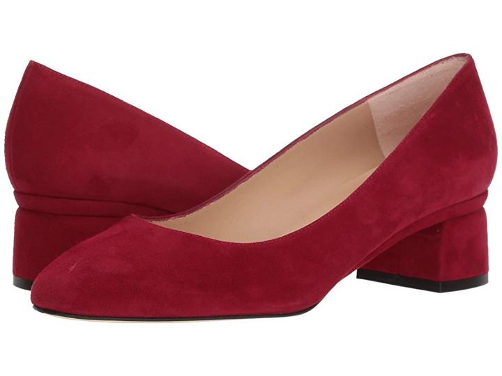 L.k. Bennett Nuriya (red Poppy Suede) Women's 1-2 Inch Heel Shoes