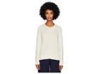 Eileen Fisher Organic Cotton Speckle Crew Neck Top (ecru) Women's Clothing