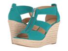 Michael Michael Kors Damita Wedge (tile Blue) Women's Wedge Shoes