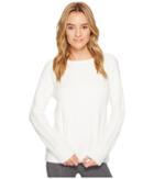 P.j. Salvage Feather Touch Long Sleeve Top (ivory) Women's Clothing