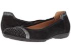 Gabor Gabor 84.167 (black Velour/caruso/glamour) Women's Flat Shoes