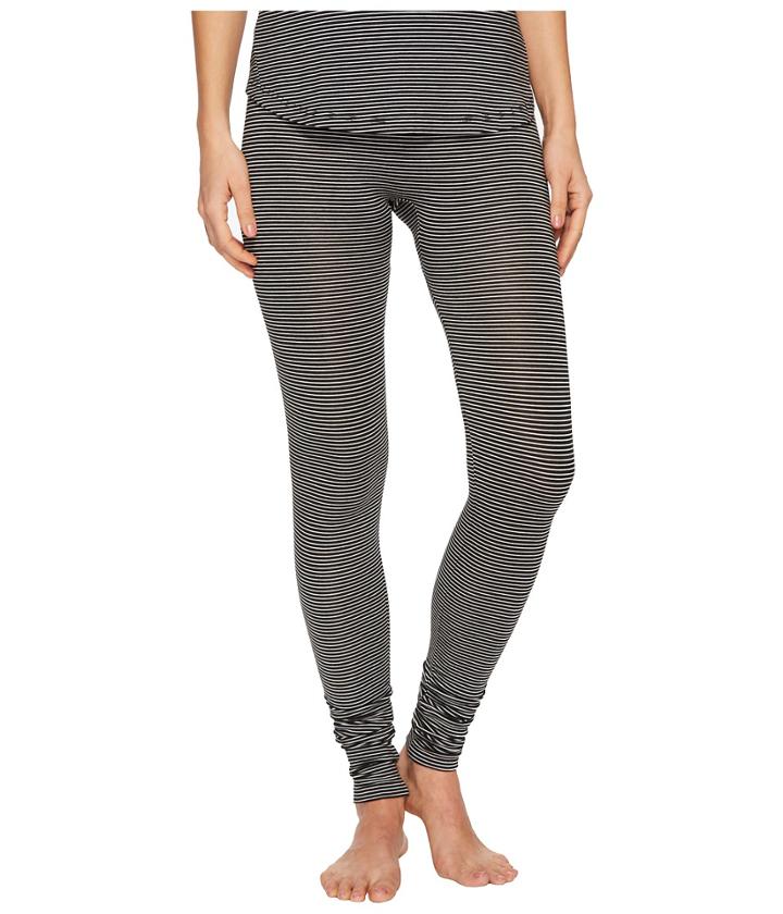 Maison Du Soir Madrid Leggings (black/white Stripe) Women's Casual Pants