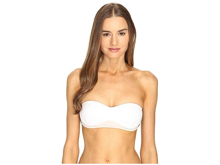 Stella Mccartney Stella Iconic Bandeau Top (black/stone/white) Women's Swimwear