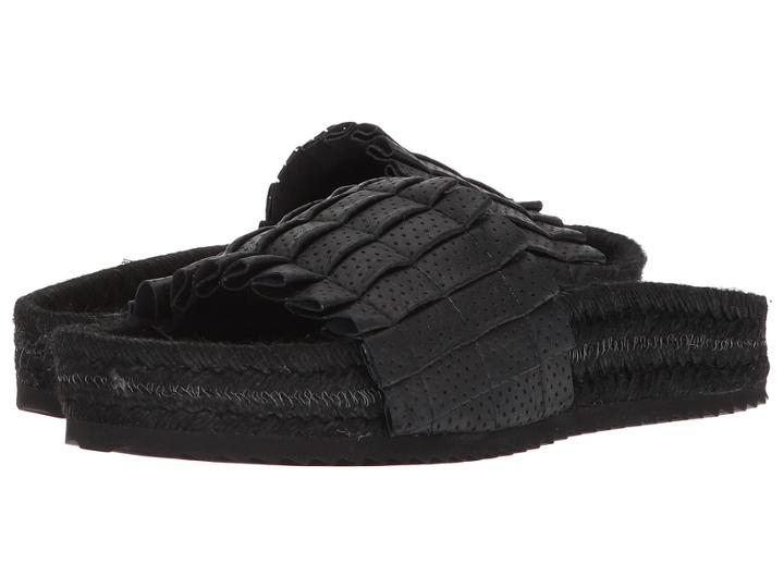 Free People Island Time Espadrille (black) Women's Slide Shoes