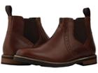 Nunn Bush Otis Plain Toe Chelsea Boot With Kore Walking Comfort Technology (rust) Men's  Boots