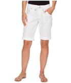 Fresh Produce Stretch Broadcloth Safari Pedal Pusher (white) Women's Shorts