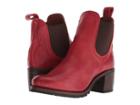 Frye Sabrina Chelsea (burnt Red Polished Soft Full Grain) Women's Pull-on Boots