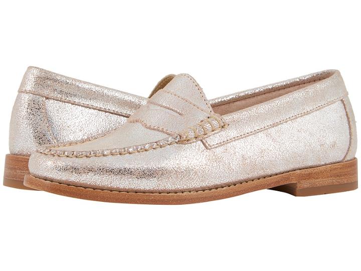 G.h. Bass & Co. Whitney Weejuns (pink Metallic Leather) Women's Shoes