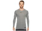 Nike Pro Compression Long Sleeve Training Top (carbon Heather/black/black) Men's Long Sleeve Pullover