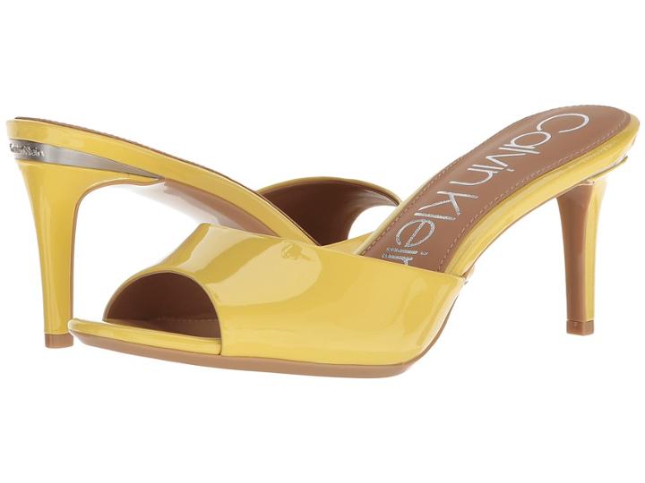 Calvin Klein Luc Mule (limonata) Women's Shoes