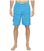 Tyr Micro Stripe Challenger Shorts (royal/green) Men's Swimwear