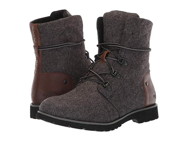 The North Face Ballard Lace Ii Heathered (tnf Black/tagumi Brown) Women's Cold Weather Boots