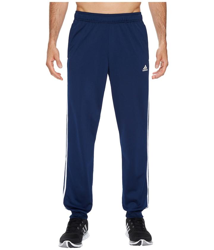 Adidas Essentials 3s Tapered Tricot Pants (collegiate Navy/white) Men's Casual Pants
