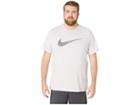 Nike Big Tall Dry Tee Dri-fit Cotton 2 Year Swoosh (pink Foam/pale Pink/black) Men's T Shirt