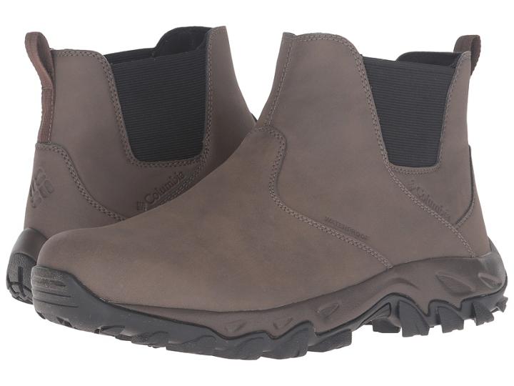 Columbia Newton Ridge Plus Slip Waterproof (mud/bright Copper) Men's Waterproof Boots