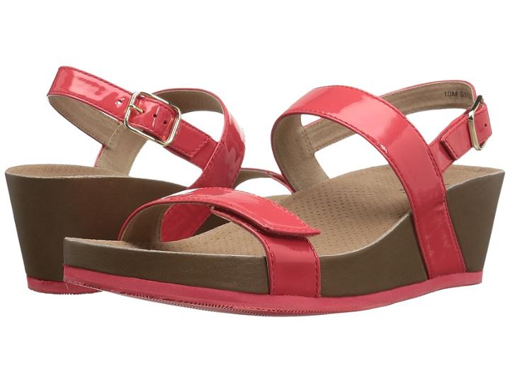 Softwalk Hart (coral) Women's Wedge Shoes